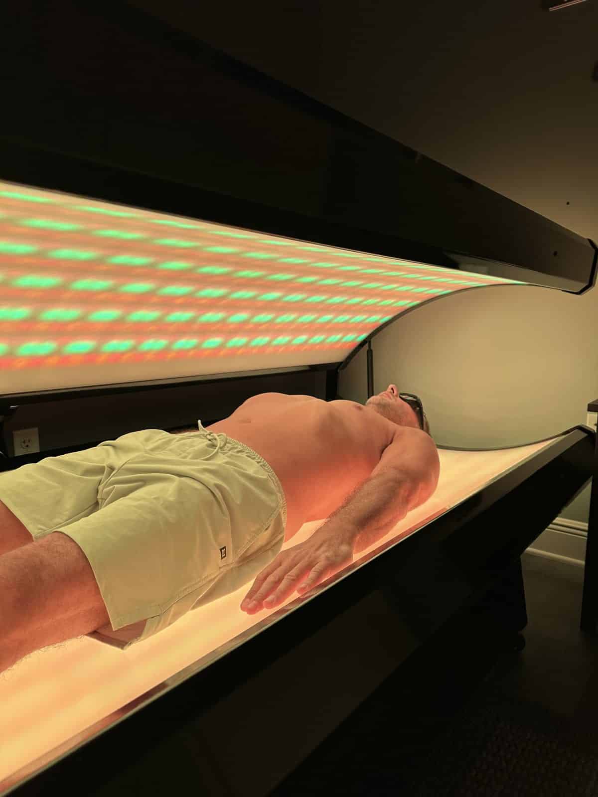 Blue light therapy LED bed at The Spine and Wellness Center in Coral Springs, FL