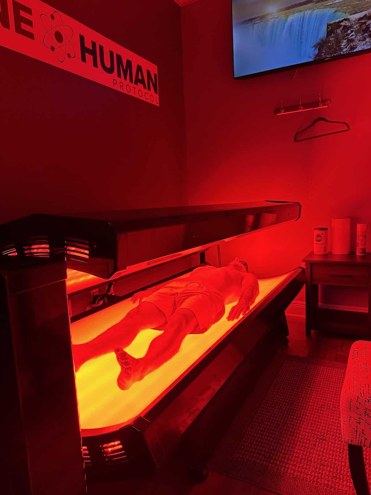 Red Light Therapy in Margate Treatment 1 Red light therapy bed at The Spine and Wellness Center serving Margate, FL