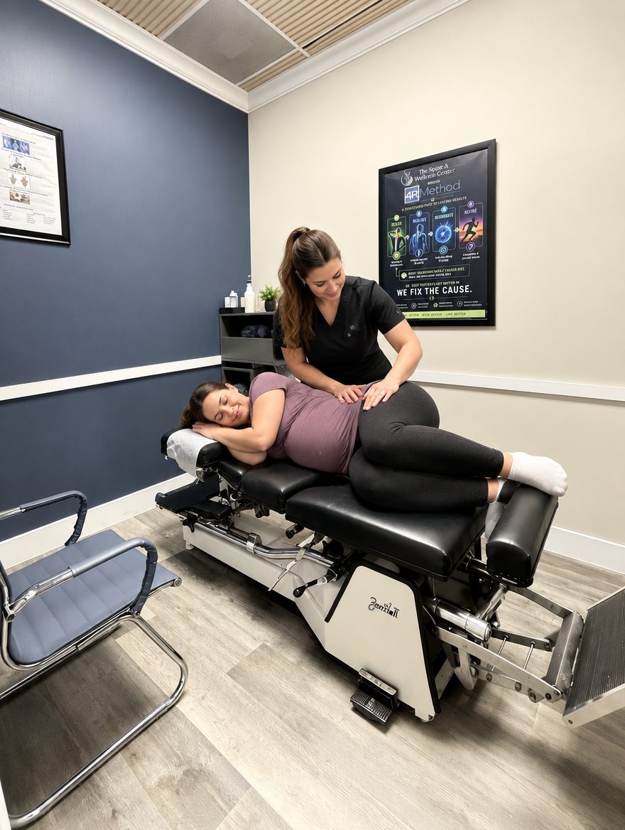 Prenatal chiropractic care at The Spine and Wellness Center
