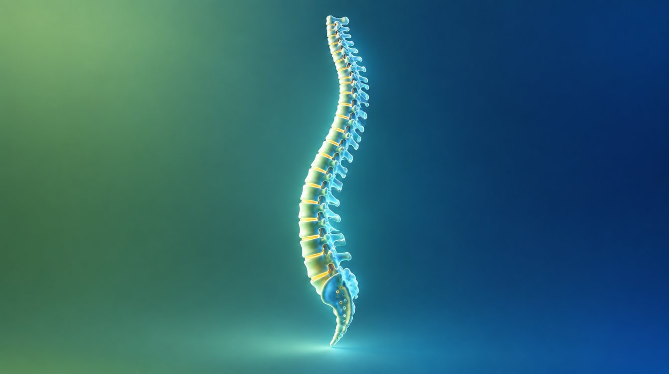 Healthy spine visualization illustrating disc height and spacing — degenerative disc disease treatment at The Spine and Wellness Center